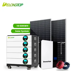 Delong 6000 cycle 5kw 10kw 20kw Lithium Ion Lifepo4 batterie Rechargeable énergie solaire maison onduleur batterie panneau systèmes d'énergie