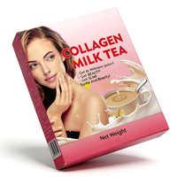 Thé au lait au collagène, café, antioxydant beauté, éclaircissant pour la peau, compléments alimentaires naturels pour adultes, poudre instantanée