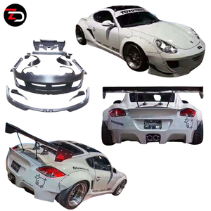 ชุดแต่งไวด์บอดี้ RB V1 ปี 2007-2013 สำหรับ <span class=keywords><strong>987</strong></span> <span class=keywords><strong>Cayman</strong></span> S <span class=keywords><strong>R</strong></span> GTS ประกอบด้วยกันชนหน้า บังโคลน กันชนหลัง สปอยเลอร์ และสเกิร์ตข้าง - Product Image 1