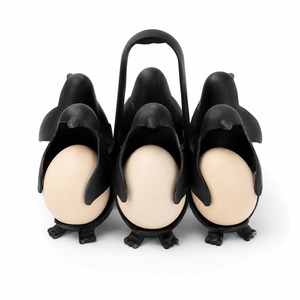 Juego de Soportes para Huevos de Pingüino, 6 Piezas, Apilables, Organizador de Huevos para Refrigerador, Cocedor de Huevos Cocidos - Product Image 1