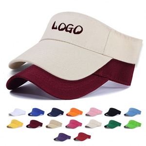 Sombrero de Sol con Logotipo Bordado Personalizado y Sombrero de Sol de Tela para Correr Profesionalmente, el Más Vendido, Sombrero de Sol Personalizado sin Parte Superior - Product Image 3