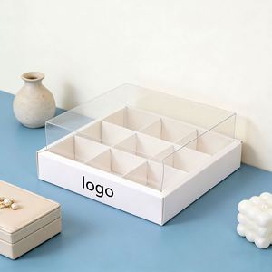 Caja de Embalaje de Papel para Macarons Personalizada, Caja de Lujo para Macarons con Inserto de Plástico - Product Image 1