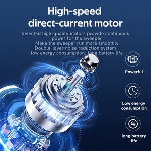 Robot Aspirador con Mopa, Navegación Giroscópica, 3 Motores sin Escobillas, Succión de 1500Pa, Limpieza Automática, Construcción de Plástico - Product Image 6