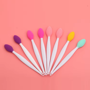 Private Label Double Side Soft Silicone <strong>Lip</strong> Scrub Tool Nose Blackhead Remove <strong>Brush</strong> Exfoliating <strong>Lip</strong> <strong>Brush</strong> Nose <strong>Cleaning</strong> <strong>Brush</strong> - Product Image 3