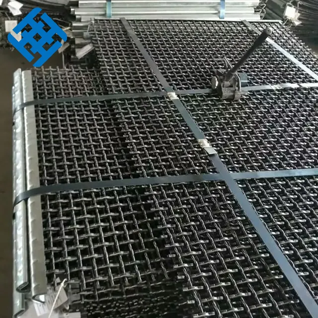 Customized 1/2 Inch Stainless Steel Wire Mesh 65MN Crimped Woven Vibrating Screen Cloth Customized Stainless Steel Screen