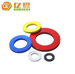 Rondelles en nylon de couleurs assorties, rondelles plates isolantes en plastique - Product Image 6