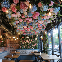 Décoration de plafond en plantes vertes artificielles pour restaurant, hôtel, verdure suspendue, décoration de plafond pour mariage