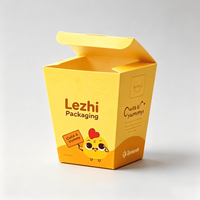 Boîte d'emballage personnalisée pour poulet frit à emporter, seau en papier blanc pour poulet frit et pop-corn avec système de ventilation