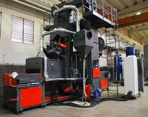 <span class=keywords><strong>Machine</strong></span> de sablage à billes d'acier certifiée CE |   Abrasif à rouleaux pour le nettoyage de la rouille sur les poutes en H et les tôles d'acier - Product Image 1