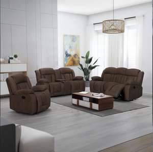 Juego de sofá reclinable moderno personalizado directo de fábrica, silla reclinable de esquina seccional, tela tapizada de masaje extensible 6005 - Product Image 1