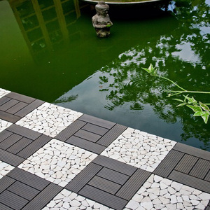 Hỗn Hợp Và Kết Hợp Gạch Lát Sàn WPC Với Gạch Lát Sàn Đá Sỏi 300X300Mm - Product Image 3