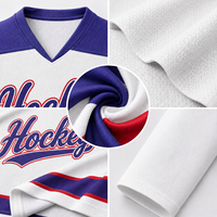 Maillot de hockey sur glace brodé sur mesure pour joueurs adultes et jeunes, pour compétitions d'équipe et utilisation en match, commandes en gros pour équipes et commandes en vrac