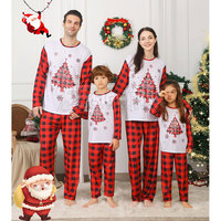 Anpassbare Unisex Winter Baumwolle Nachtwäsche Sets Weihnachten Casual Pyjamas für Erwachsene Babys zum Verkauf Plus Size für Jungen Mädchen