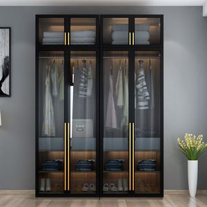 <span class=keywords><strong>Armario</strong></span> de <span class=keywords><strong>Esquina</strong></span> Moderno con Puerta Corredera de Madera para Ropa - Product Image 4