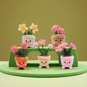 ตุ๊กตาดอกไม้สีชมพูหน้ายิ้ม ขายดี พร้อมกลิ่นหอมธรรมชาติ สำหรับตกแต่ง<span class=keywords><strong>บ้าน</strong></span> ของเล่นตุ๊กตาทิวลิปน่ารัก ทำจากผ้าฝ้าย - Product Image 3