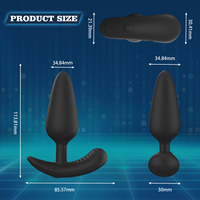 Ylove Vibromasseur anal sans fil pour hommes, masseur de prostate, plug anal, jouet sexuel pour hommes, jouet pour adultes pour le plaisir sexuel