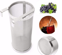 Filtre cylindrique en acier inoxydable 304 pour la filtration des liquides dans la fabrication de bière, efficacité de 99 %, usage domestique