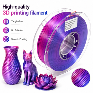 Filament d'impression 3D PLA Soie Bicolore 2,85 mm 250 g pour impressions décoratives – Lot en vrac en carton - Product Image 6
