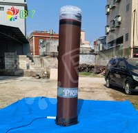 Logo personnalisé éclairage LED pilier gonflable, Tube de lumière gonflable, éclairage colonne gonflable pour la publicité