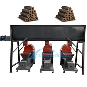 Elektrische kleine Holz Sägemehl Biomasse Brikett Maschine Abfall Stroh Brikett Extruder Preis
