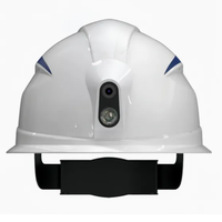 Casque de sécurité intelligent avec caméra 4G/5G pour surveillance visuelle à distance en temps réel, idéal pour les opérations sur site de puits pétrolifères