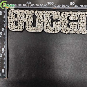 Hecho a Mano con el Proceso de Prensado en Caliente, Parche de Cuentas con Letras de Pedrería en Forma de Tira Larga para Zapatos y Sombreros - Product Image 4