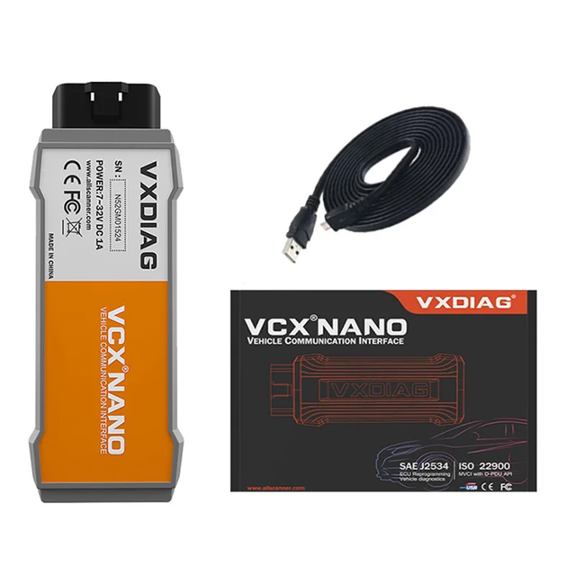 VXDIAG VCX NANO for VOLVO 2014D Dice Car Diagnostic Tools Full System Diagnoses J2534 on Line ECU Programming Scanner