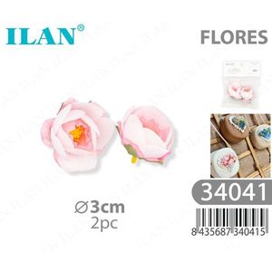 ILAN Fleurs artificielles Roses 3cm 2 pièces Fleurs décoratives pour l'artisanat - Product Image 3