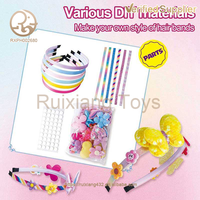 Kit de fabrication de bandeaux décorés de papillons pour enfants, accessoires pour cheveux en plastique pour filles, inspirés des dessins animés