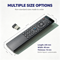 Télécommande antichoc à code fixe KEYUAN TY-24F avec piles AAA, 4 boutons, portée de 20 m