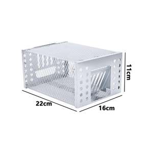 Piège <span class=keywords><strong>à</strong></span> souris en métal, cage étanche, écologique, réutilisable pour la maison et le jardin, contrôle des nuisibles, attrape-rongeurs, piège <span class=keywords><strong>à</strong></span> rats et hamsters sans cruauté - Product Image 2