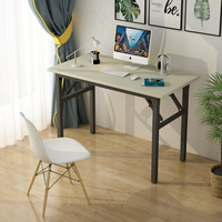 Table de bureau pliante pas chère en gros, mobilier de bureau à domicile, bureau d'ordinateur pour salle de classe, salle d'étude, salle de réunion