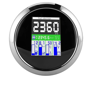 Einfache Installation 85mm U/min Temperatur öldruck Kraftstoffs tands messer Schwarzes Zifferblatt Multifunktion messgerät für Autos Motorräder Neuer Drehzahl messer typ - Product Image 1