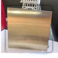 Plaque décorative en acier inoxydable de haute qualité, panneau miroir en acier inoxydable avec finition brossée en titane, 201 304, possibilité de personnalisation