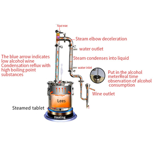 Distillateur d'alcool <span class=keywords><strong>en</strong></span> acier inoxydable <span class=keywords><strong>50l</strong></span>, grille-pain domestique, distillateur de brandy de fraise - Product Image 3