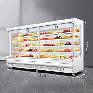 Réfrigérateur ouvert à pulvérisation d'eau pour légumes pour l'affichage en supermarché Réfrigérateur pour fruits - Product Image 2