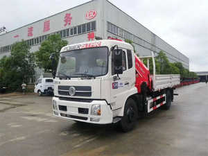 Dongfeng 4X2 12 <strong>Hydraulic</strong> Leg Straight Knuckle Arm <strong>Mobile</strong> 10tons Light Articulated Boom Loader Lorry <strong>Lifter</strong> Truck Mounted Crane - Product Image 3