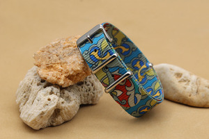 Bracelets de <span class=keywords><strong>montre</strong></span> personnalisés à impression unique de haute qualité, en nylon, à passage unique, motifs uniques, 18, <span class=keywords><strong>20</strong></span>, 22 <span class=keywords><strong>mm</strong></span> pour <span class=keywords><strong>montre</strong></span> intelligente - Product Image 5