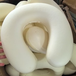 U-shaped <b>pillow</b> wholesale, office nap <b>pillow</b>, cervical <b>pillow</b>, solid color portable travel memory foam <b>neck</b> support <b>pillow</b> with - Product Image 4