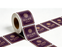 Étiquettes personnalisées pour emballages de bouteilles cosmétiques transparentes, autocollants en vinyle imperméables, estampage à chaud, logo en feuille d'or, étiquettes autocollantes pour parfums