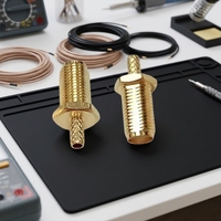 Connecteurs coaxiaux SMA 50 ohms, connecteur femelle SMA à sertir pour câble coaxial RG174 RG316 LMR100