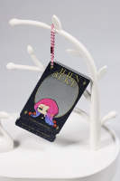 Porte-clés miroir de haute qualité Logo personnalisé Porte-clés miroir double face Personnage de dessin animé 3D Porte-clés Charmes Cadeaux promotionnels