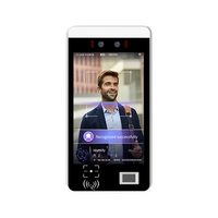 Système de contrôle d'accès biométrique Android Tendcent 8 pouces avec reconnaissance faciale, code QR et empreinte digitale (OEM/ODM)