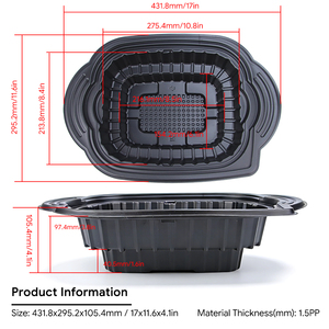 Bandeja de Plástico Personalizable con Blister, Cajas Bento Autocalentables para Llevar, para Acampar con Paquetes de Calentamiento - Product Image 2