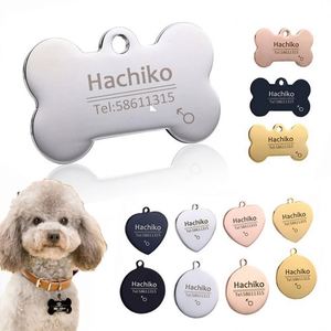 Custom High Quality Blank Pet Necklace <b>Tags</b> Engraved Collar <b>ID</b> <b>Dog</b> <b>Tag</b> - Product Image 1
