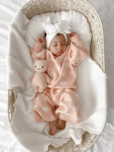 Nouveau-né bébé garçons fille vêtements ensembles 100% coton doux rose <span class=keywords><strong>tricot</strong></span> <span class=keywords><strong>tenues</strong></span> meilleure vente pour 0-3 ans bébés - Product Image 6