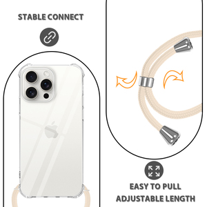 <span class=keywords><strong>Funda</strong></span> y <span class=keywords><strong>correa</strong></span> para teléfono con cuerpo cruzado de TPU transparente para <span class=keywords><strong>Iphone</strong></span> 16 15 14 13 12 11 Pro Max X XS XR 7 8 Plus SE - Product Image 3