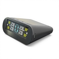 Capteur TPMS universel interne de surveillance de la pression des pneus avec alimentation solaire et chargement USB pour SUV, berline, fourgonnette