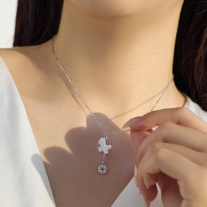 Collier pendentif cheval du zodiaque chinois en <span class=keywords><strong>argent</strong></span> S925 avec chaîne à maillons et zircone 5A, Dylam Lucky 2026, Bonne année, pour cadeau ou usage quotidien - Product Image 3