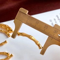 Mode Bracelet En Or Massif avec Corde Rouge 999 Pur 24k Bijoux En Or Fine Enfants DIY Bambou Charme Accessoires Résultats pour Femmes